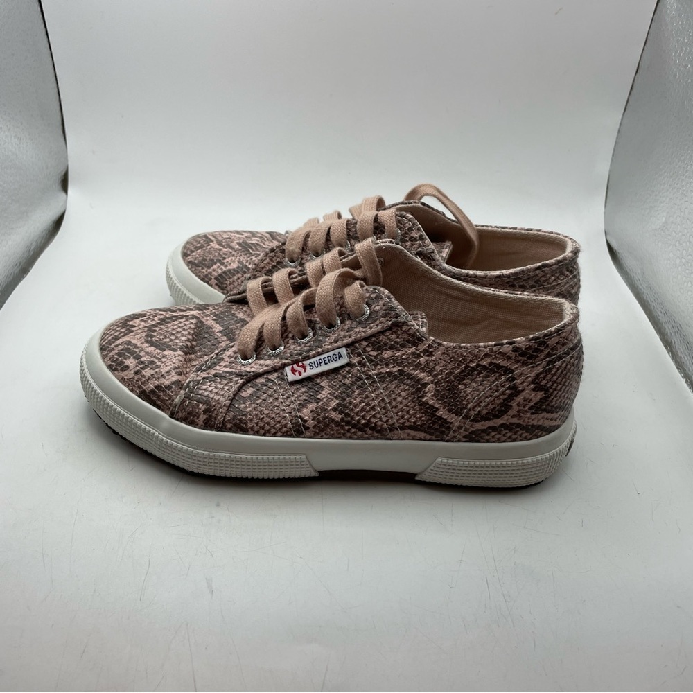Superga Python Print Girls Pink Sneakers Size Eu 30